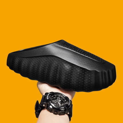 Summer Men Half Slippers Outdoor Breathable Couple Beach Shoes Platform Lightweight Soft Men Sandals Women Garden Casual Shoes