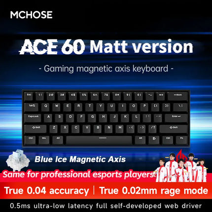 MCHOSE ACE60 Pro ACE68 Esports Wired Mechanical Keyboard Magnetic Switch Hot Swap Customized Gaming Keyboard Pc Gamer Accessorie