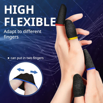 20/40pcs Gaming Finger Cover Game Controller Suitable For PUBG LOL Anti Sweat Scratch Touch Screen Game Finger Thumb Cover Glove