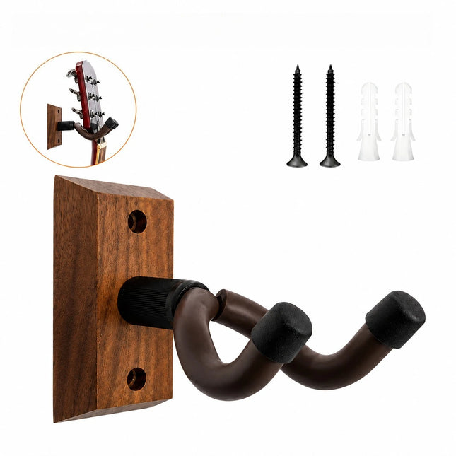 1/2Pcs Guitar Holder Hook Acoustic Guitar Hook Holder Stand Non-slip Guitar Hanger Wall Mount for Electric Guitar Bass Ukulele