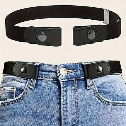 Traceless Invisible Elastic Belt Women's Belt Jeans Pants Men's Elastic Belt - product image from BSM MART