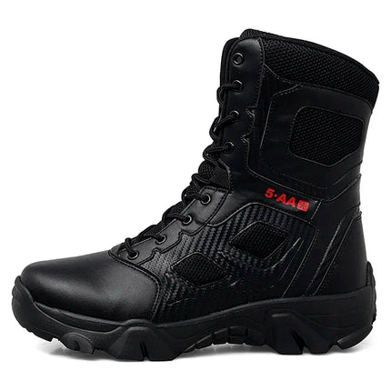 Men's Shoes Winter Men Combat Tactical Boots 2026 New Work Safety Shoes for Men Sneakers Fashion Waterproof Motorcycle Boots