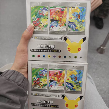 In Stock Original Pokemon PTCG Card First Partner SIR Set Vol.1 Vol.2 SV16.0 30th Anniversary Celebration Collectible Cards Toy