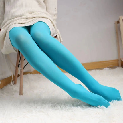 Spring Autumn 25 Candy Color Sexy Tights For Women Plus Size High Elasticity Pantyhose NO Transparent Beautiful legs Stockings