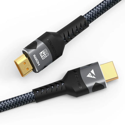 8K HDMI Cable 2.1 48Gbps High Speed HDMI Braided Cord-4K@120Hz 8K@60Hz, DTS:X, HDCP 2.2 & 2.3, HDR 10 for - product image fro