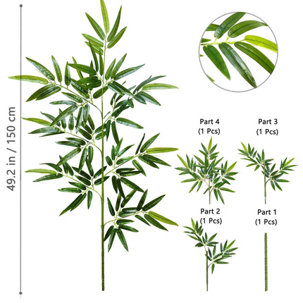Artificial Green Bamboo Leaf Branches - image 31