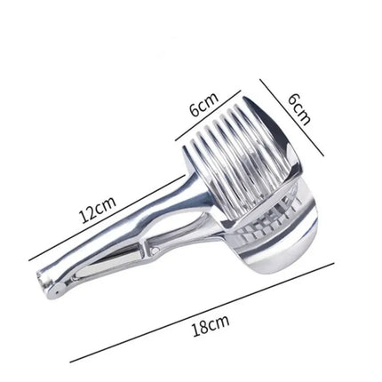 Stainless Steel Kitchen Handheld Orange Lemon Slicer Tomato Cutting Clip Fruit Slicer Onion Slicer Kitchenitem - product imag