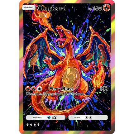 Pokemon Cards Charizard PTCG Holographic Rare Collection Cards Mewtwo Creativity Game Anime Shining Mewtwo Pokemon Cards Gift