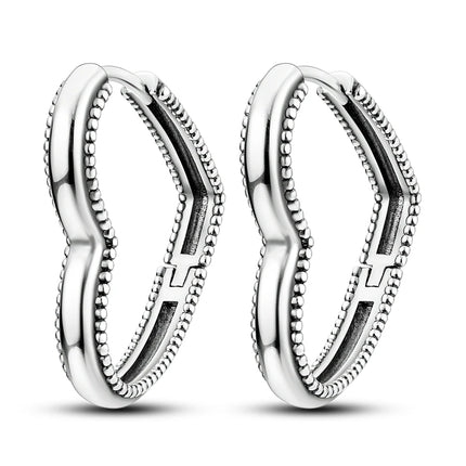 925 Sterling Silver Star Moon Heart Shape Earrings Jewelry Versatile Hoop Earrings For Women Jewelry Fine Birthday Party Gifts
