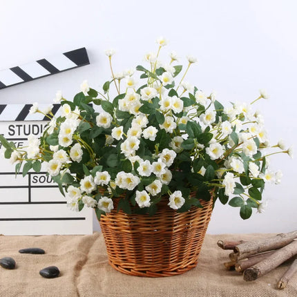 Artificial Silk Rose for Garden Decoration, Fake Bouquet, 15 Heads, Artificial Flowers, Christmas, Wedding, Home, Outdoor, 3Pcs