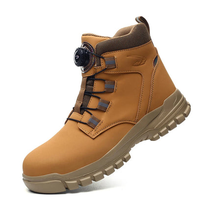 Rotating Button Work Shoes for Men Anti Puncture Protective Boots Sneakers Waterproof Work Safety - product view 7