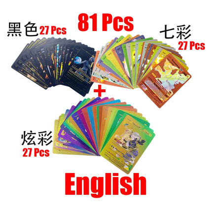 81-36Pcs Pokemon Cards German Spanish French English Vmax GX Energy Card Pikachu Rare Collection Battle Trainer Boys Gifts Toys