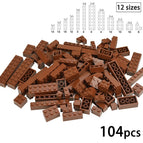 Brown-104pcs