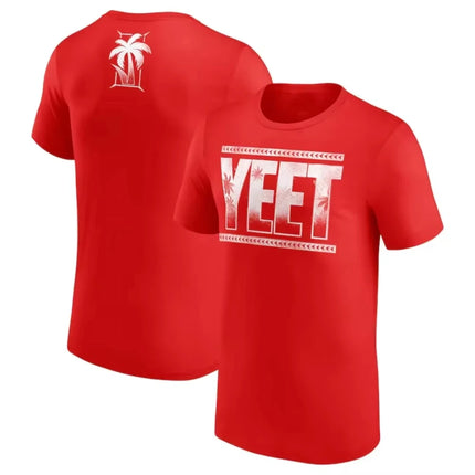New Men's Jey Uso Yeet T-Shirt Print Men Women Short Sleeve O-Neck T Shirt Fashion Oversized Gym Clothing Tough Guy Tees Tops