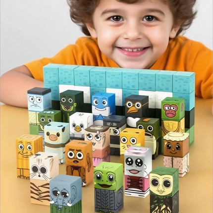 94pcs children's magnetic building blocks - Brainrot character DIY toys and Tung Sahur&Turarero STEM educational creativity