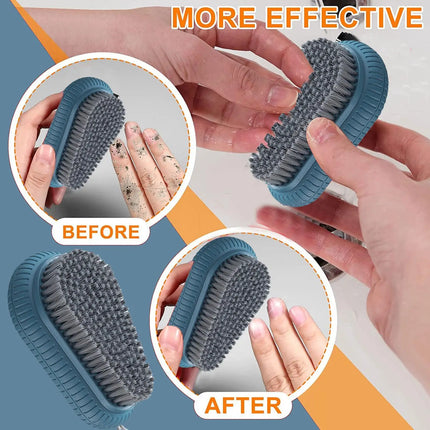Nail Brush for Cleaning Fingernails, Heavy Duty Finger Nail Scrub Brush Hand Scrub Brush Narrow Bristles for Fingernails & Toes
