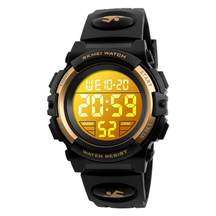SKMEI 1266 Children's Watches for Boy Girl Color LED Display Digital Alarm Clock Waterproof Sports Kids Wristwatches 1548 Reloj