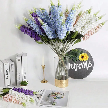 Hyacinth Rattan Flowers - artificial flowers for living room (photo 4 of 12)