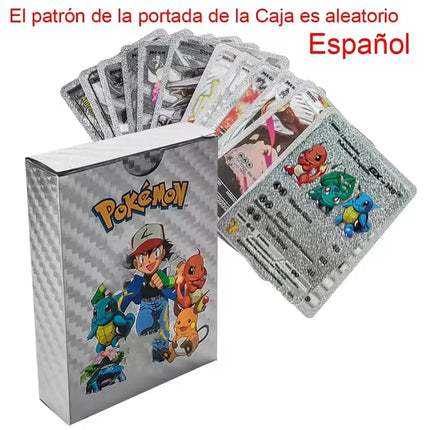 55pc English card Charizard Gold Foil Cards Golden Letters English Spanish Game Card Metalicas Vmax Gx Series Giftu