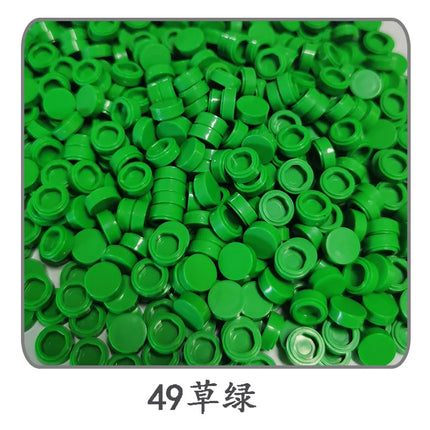 1000pcs/lot Tile 1x1 Round 98138 Special Brick MOC Building Block Small Particle Bricks Parts Compatible with 98138 LOGO Toys