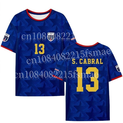 Cape Verde Fans Jersey Vozinha 1 Shirt Kids Men 3D Printed Soccer T-Shirt Cape Verdean FCF Fans Tee Summer Casual Sportswear Top