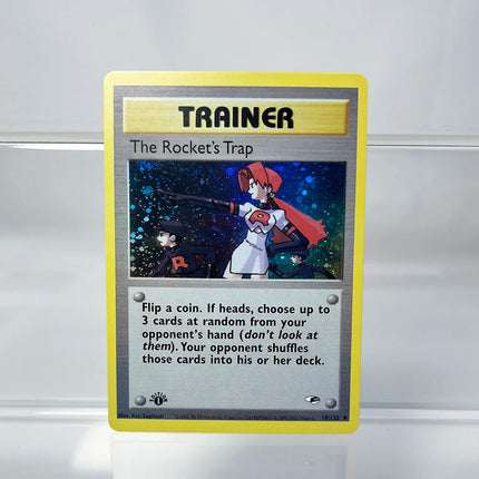 PKM Cards 1st Edition Gym Challenge 1996 Base Set Single Foil Cards Mewtwo Gengar Raichu Game Collection Cards PTCG Proxy Cards