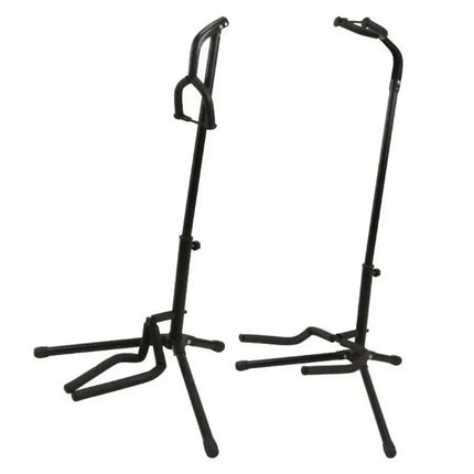 Universal Portable Guitar Stand - Collapsible Single Tripod with Safety Lock Compact Design for Travel