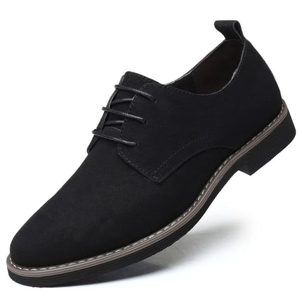 Plus Size 38-48 Men Casual Shoes Men's Suede Shoe Lace Up Blue Oxford Shoes for Men Flats Luxury Breathable Dress Shoes for Male