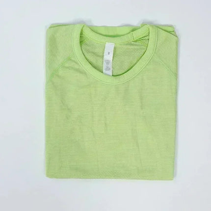 Lemon Women Swiftly Tech 2.0 Yoga  Sports Short Sleeve T-shirt Gym Running Fitness Seamless Short Sleeve Shirt Sportswear Top