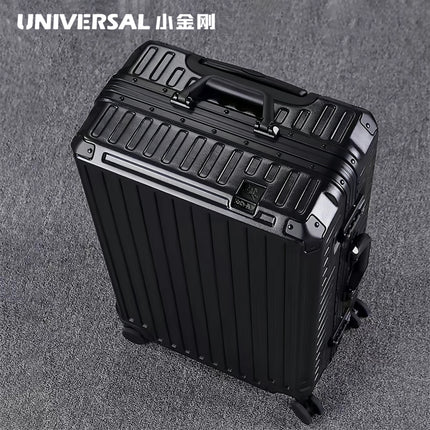 New Ultra Sturdy Aluminum Frame Luggage, 2-Pieces Set 20 22 24 26 28 Inch Carry On Luggage Suitcase Set High Aesthetic Board Case, Universal Wheel Business Travel Box Set, Optional 20-28 Inch