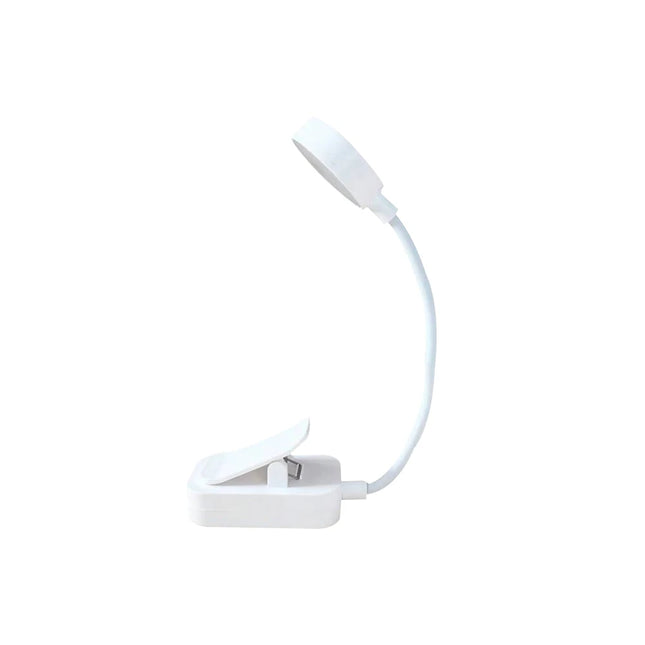 Runtowo LED Clip On Book Light Portable Reading Light Battery Powered 3 Color Eye Protection Stepless Dimmable Mini Desk Lamp