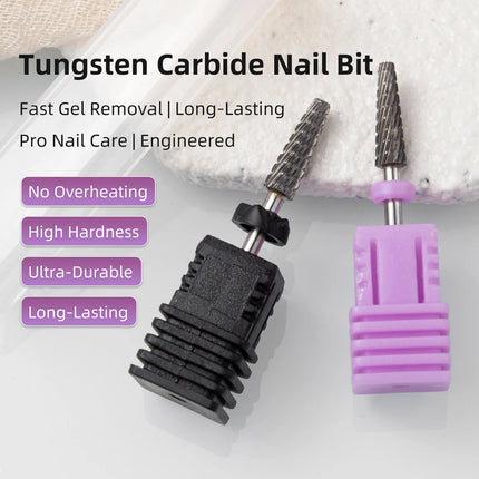 Tungsten Carbide Nail Drill Bits M/XC Mini Electric File Bit Remove Acrylic Gel Cuticle Care Seam Buffing Manicure Pedicure Tool