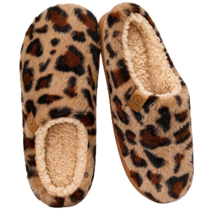 Shevalues Fur Lining Women's Slippers Curly Fleece House Shoes Fuzzy Comfy Warm Bedroom Slides Memory Foam Soft Sole Slippers