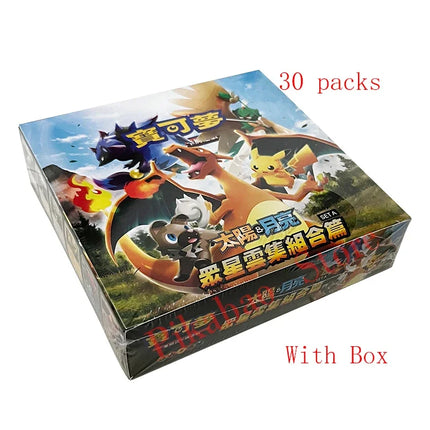150PCS/set Pokemon Card Sun&Moon PTCG Cards Traditional Chinese Version Booster Energy Cards Rare Collection Cards Toys gifts
