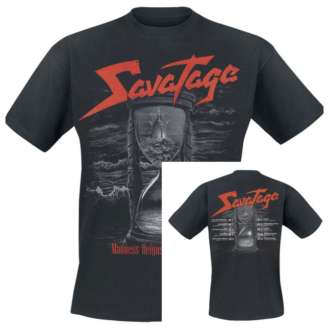 Ajuste Savatage Camiseta de algodón unisex de manga corta de verano Marca de moda Camiseta casual de lujo vintage