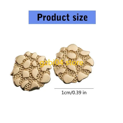 13MD Irregular Gold Earrings Geometric Earrings Alloy Texture Perfect for Women