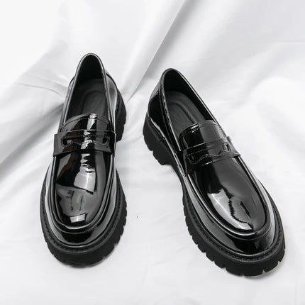 New Men's Luxury Leather Shoes Genuine Leather Dress Shoes Fashion Loafers Slip-on Comfy Casual Business Shoes Fomal Mocassins