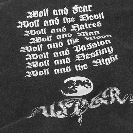 Ulver T Shirt The Madrigal Of Night Black Metal Satyricon Agalloch Washed Cotton Men's Tops Clothes Printed Unisex Graphic Shirt
