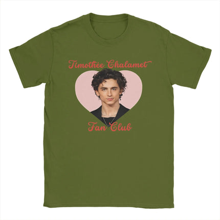 Harajuku T Shirt Beach Timothee Chalamet American Actor Hip Hop T Shirts Pure Cotton Tee Shirt for Men Y2K Short Sleeve Clothes