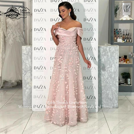 FableT Off-the-shoulder A-line Long Dresses Customized Applique Beading  Bespoke Occasion Prom Luxury Evening Gown Gorgeous