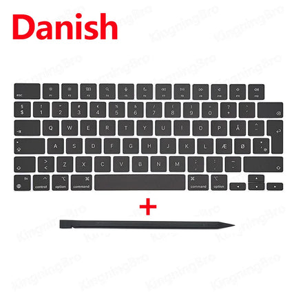 New Replacement Keyboard Keys Keycaps For Macbook Air 13" M2 A2681 Keycap Key Cap UK US RU ES FR IT DK NO DE KR PT HU 2022