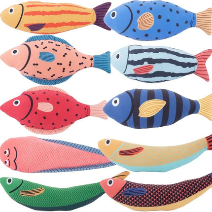 1Piece Creative Cat Toy Fish Shape Bite Resistant Catnip Cat Toy Pet Chew Toys Pet Interaction Supplies Cat Favors
