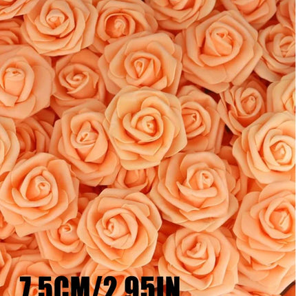 20~200pcs Foam Rose Artificial Flowers Head Teddy Bear Rose Handmade DIY Gift Decoration Wedding Valentines Day Home Decor