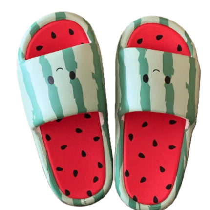 Watermelon Slippers Women 2026 Spring Summer Cute Cartoon Slippers Soft EVA Thick Sole Non Slip Indoor Outdoor Shower Slides