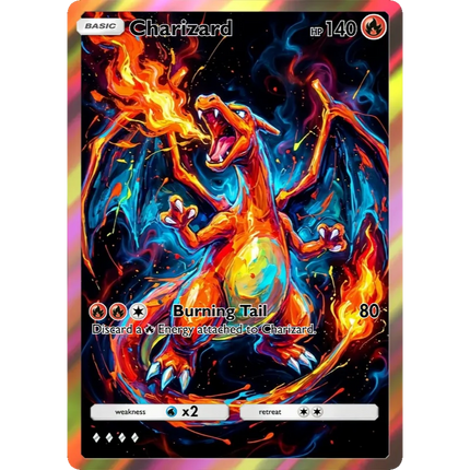 Pokemon Cards Charizard PTCG Holographic Rare Collection Cards Mewtwo Creativity Game Anime Shining Mewtwo Pokemon Cards Gift