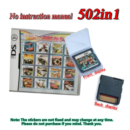 Pokemon 4300 in 1 Compilation Game Cards DS NDS 3DS 3DS NDSL Game Cartridge Card Video Game Handheld Player (R4 card)