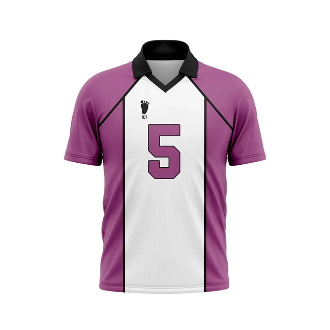 New Custom Name Haikyuu Karasuno High Hinata 10 Jersey Men Women Anime Volleyball Uniform Short Sleeve V-Neck Polo Sport T-Shirt