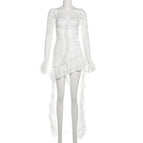 WHITE / L