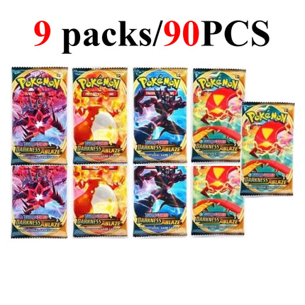 90/360PCS Pokémon Card Packs 151， ASCENDED HEROES 。Evolutions,PALDEAN FATES,English Reinforcement,Battle Transaction Card Gift