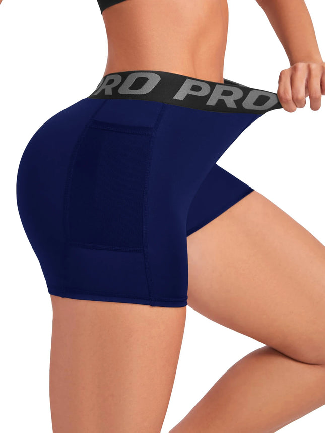 Women Leggings High Waist Letter Waistband Solid Color Sports Shorts for Breathable Quick Dry Running - product image 7